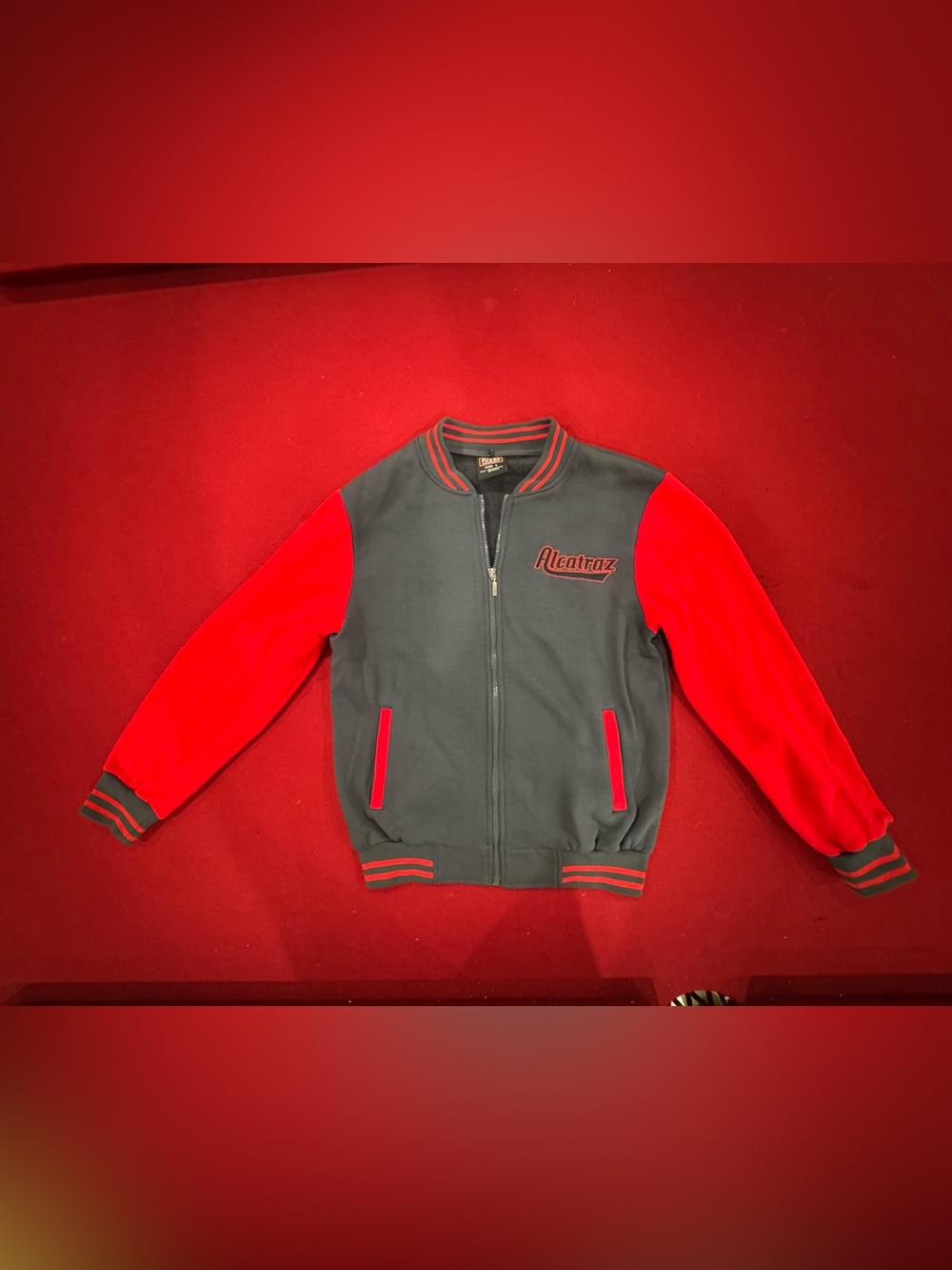 San Francisco Alcatraz Souvenir Varsity Bomber Jacket Size L